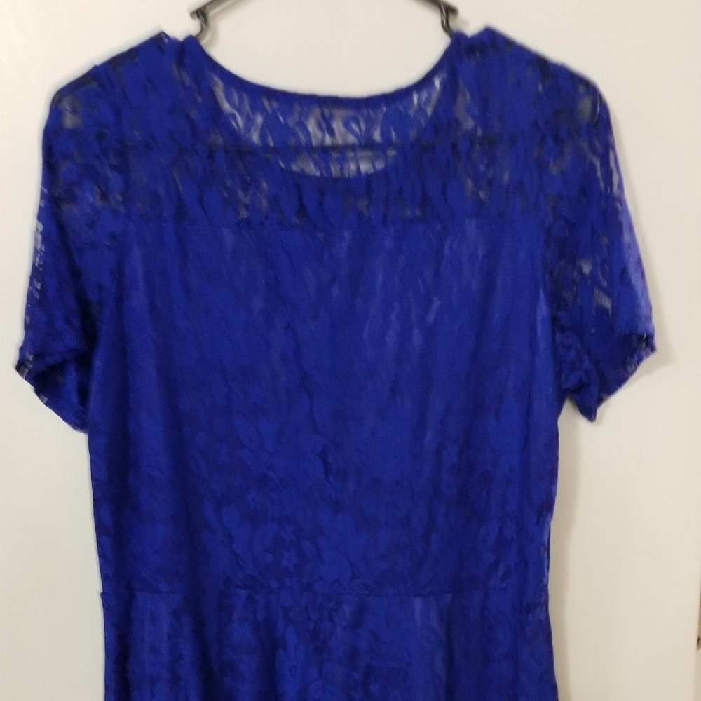 NEW - Royal blue lace dress